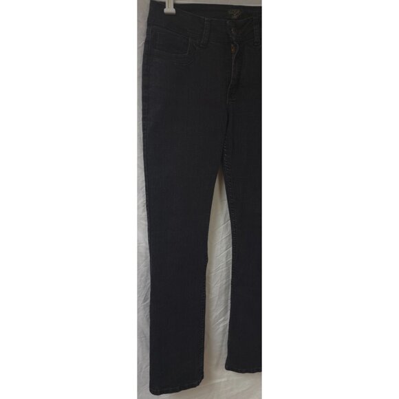 Riders By Lee Jeans Women Size 12L (32x34) Mid Rise Boot Cut Black Denim Jeans - Picture 7 of 15